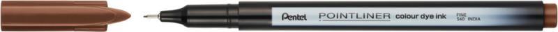 Pentel tűfilc SZÍNES Pointliner 0,4 mm – dióbarna